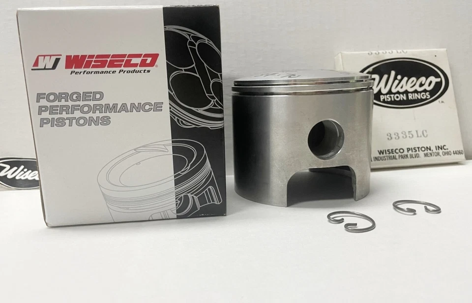 WISECO Bultaco 360 ASTRO Piston Kit 84.7mm NEW 119P2 Piston, rings &circlips Nos - Image 2 of 4