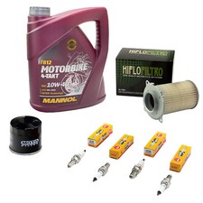 Set Wartung Öl 4L für Suzuki GSX 750 AE 1998-2003 Luftfilter Ölfilter Zündkerzen