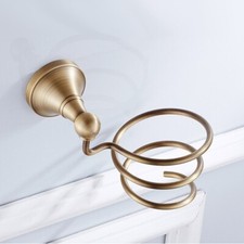 Antique Brass Bathroom Wall Mounted Hair Dryer Holder szh112