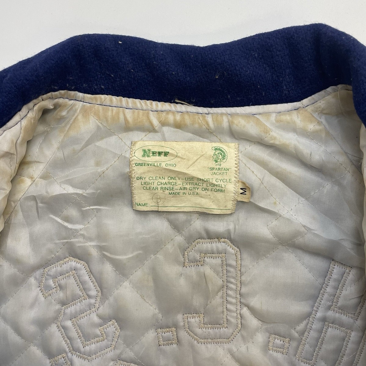 Vintage HCS Cheerleader Wool Letterman Varsity Jacket Womens