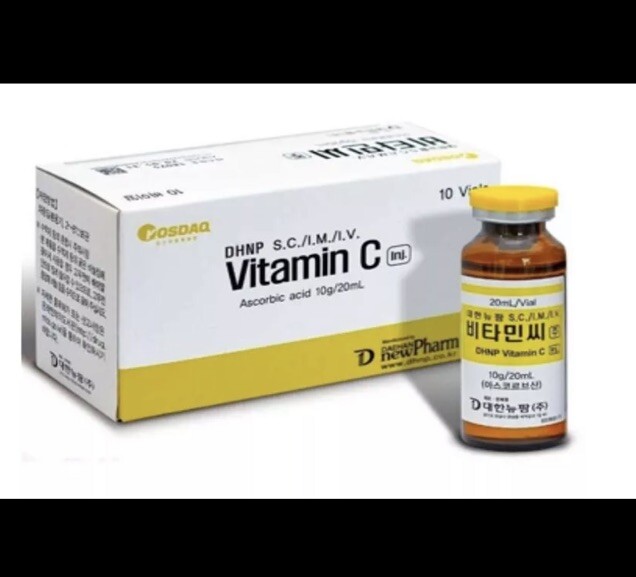 Pure Vitamin C 10g x 10 Vials 20ml USA Seller Authentic Fast Shipping