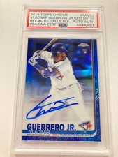 🔥🔥🔥2019 Topps Chrome Vladimir Guerrero Jr. Blue Rookie Auto /150 PSA 10🔥🔥🔥