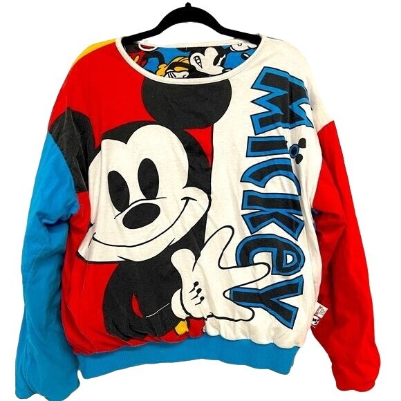 Vintage 90's Mickey and Co puffer pullover reversible Disney Vintage 90's Mickey and Co puffer pullover reversible Disney