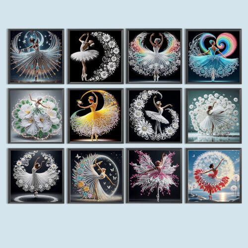 5D DIY Partial Special Shaped Drill Diamond Painting Kit Girl Decoration 30x30cm - Bild 2 von 48
