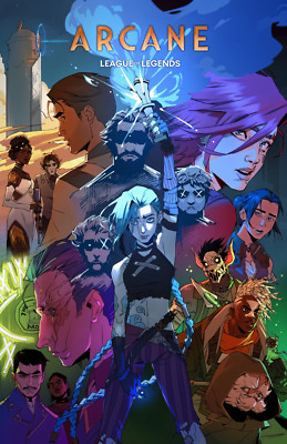 Arcane Netflix Jinx Poster 11x17   Season 2 League of Legends Wall Art