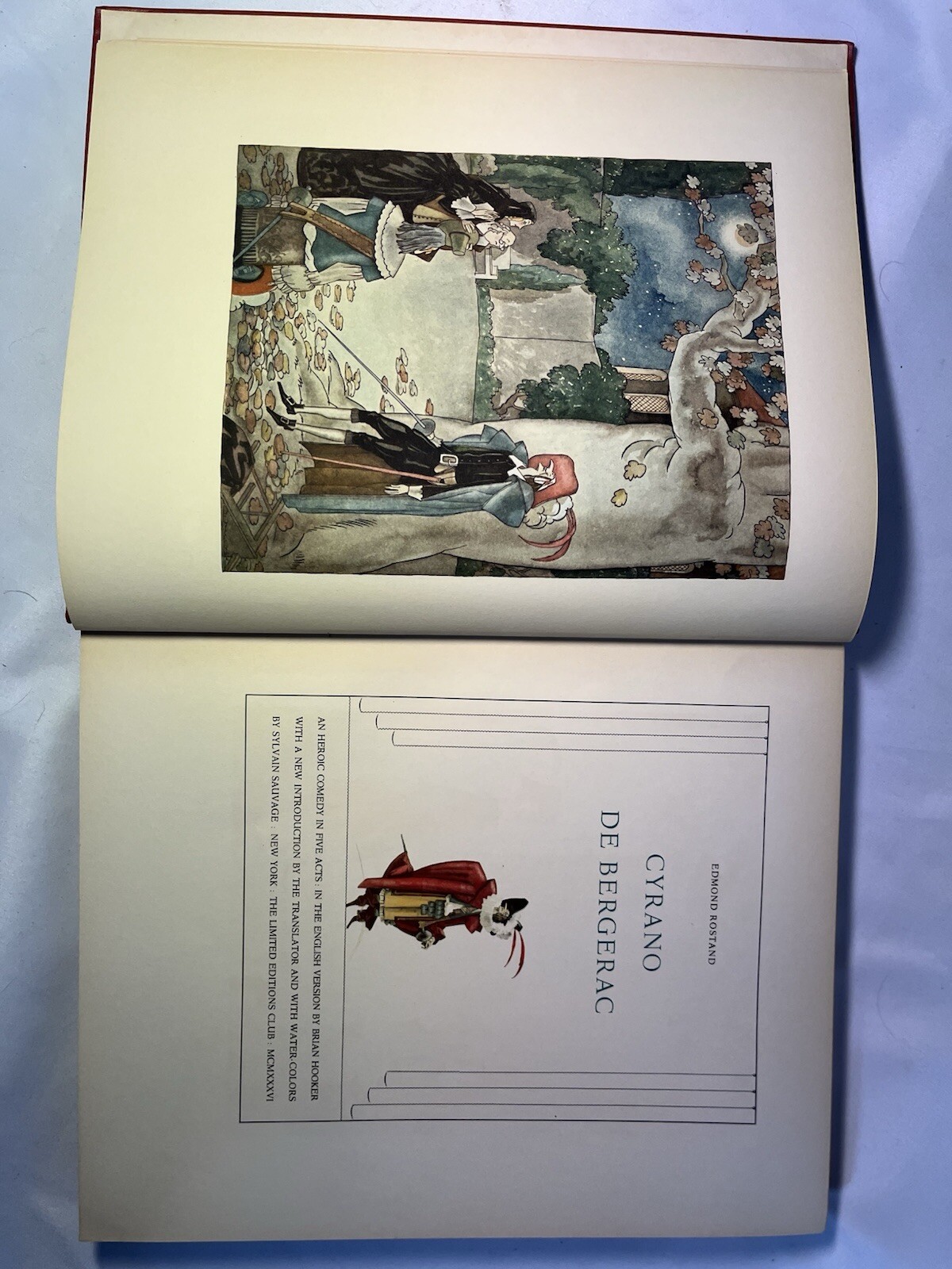 Cyrano De Bergerac by Edmond Rostand Illustrated & SIGNED By Sylvain Sauvage #86