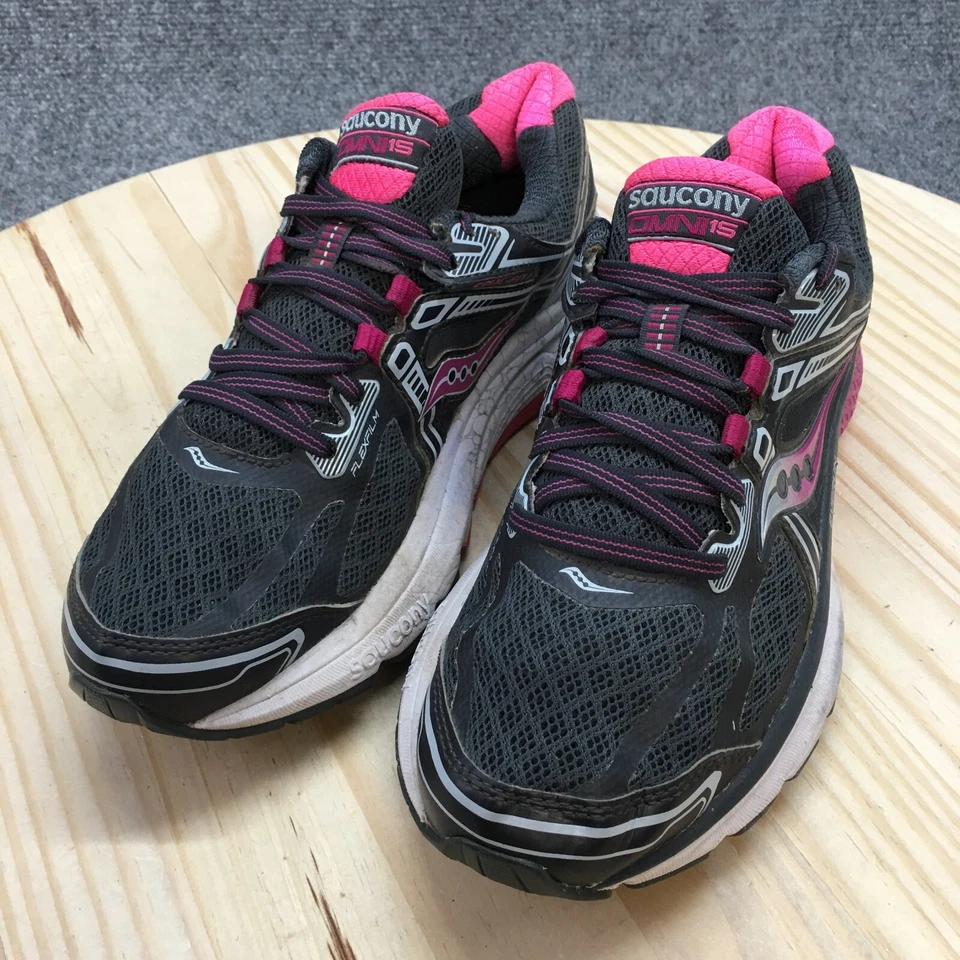 Saucony Zapatos Mujer 8 Omni 15 Tenis para Correr Gris Con Cordones Parte Superior Baja S10315-1 Foto 4 de 4