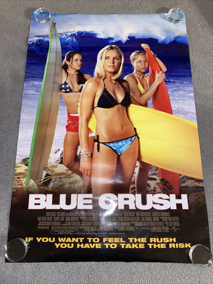 BLUE CRUSH 2002 ORIGINAL 27x40 movie poster- KATE BOSWORTH