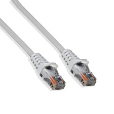 Cat-5e UTP Ethernet Network Cable RJ45 Lan Wire White 2FT