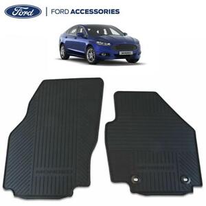 Quality Tailored Black Car Floor Mats Carpets Clip for Ford Mondeo Mk4 2009