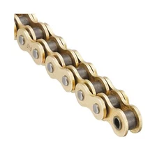 DID 520ERVT-120 Gold High Performance 120-Link X-Ring Chain with Connecting L...