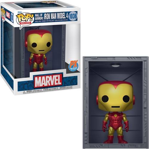 Marvel - Salón de la Armadura Iron Man Modelo 4 1036 PX Previsiones Exclusivas - ¡Funko Pop! - Imagen 2 de 3