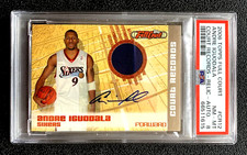 SP /50 PSA 8 NM/MT 2006 ANDRE IGUODALA TOPPS FULL COURT RECORDS RELIC AUTO G3935