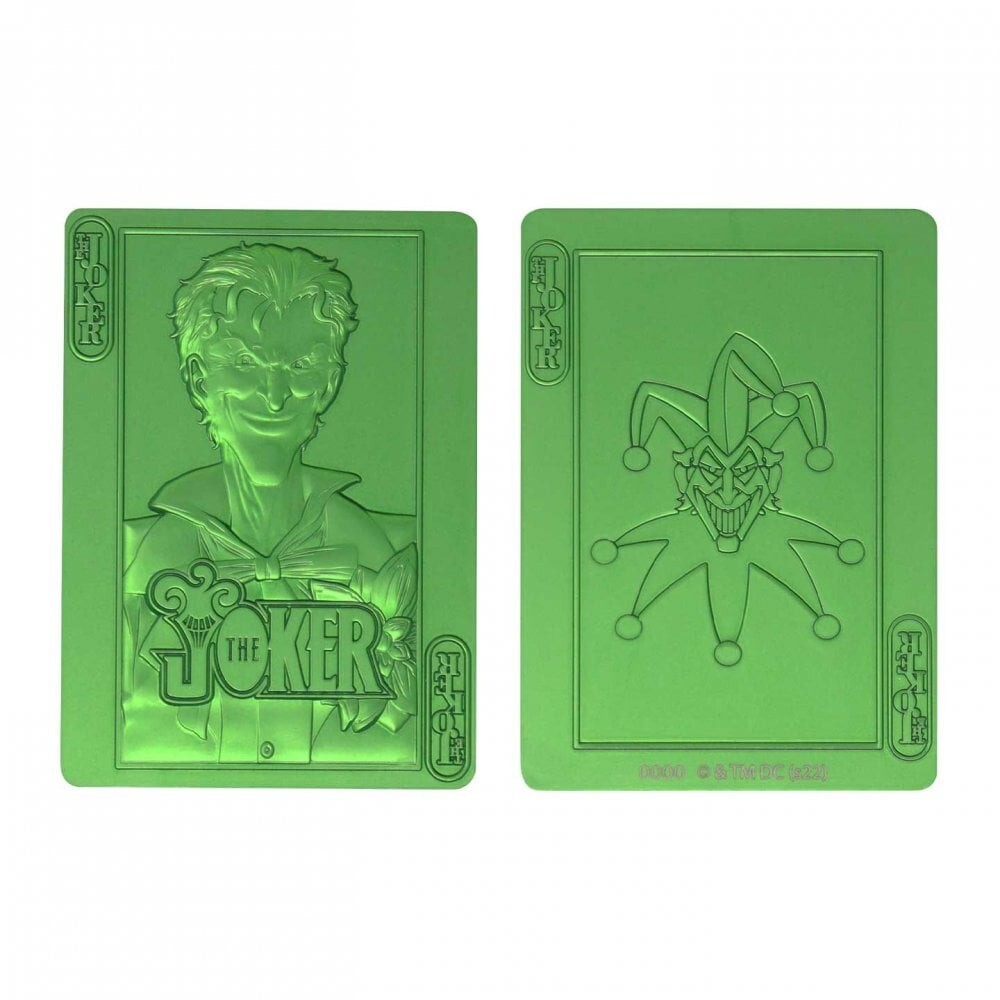 DC Batman The Joker Limited Edition Playing Card Ingot