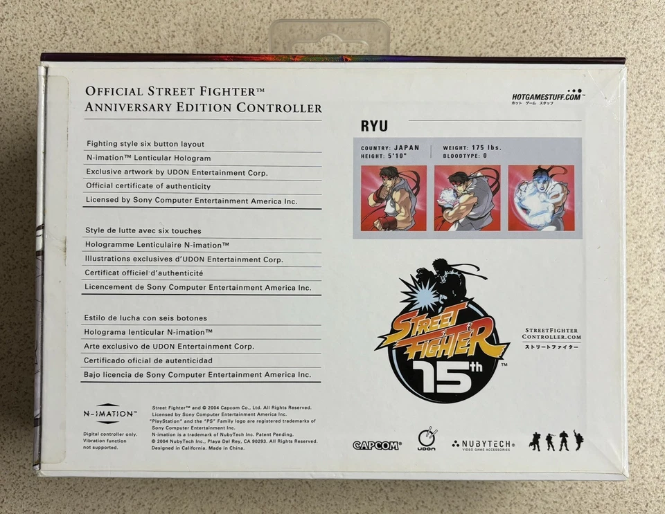 STREET FIGHTER RYU CONTROLLER PLAYSTATION 2 PS2 NEW - Image 2 of 4