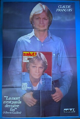 MAGAZIN SALUT SPECIAL VON 1978 ADIEU A CLAUDE FRANÇOIS MIT ZWEI RIESIGEN POSTERN