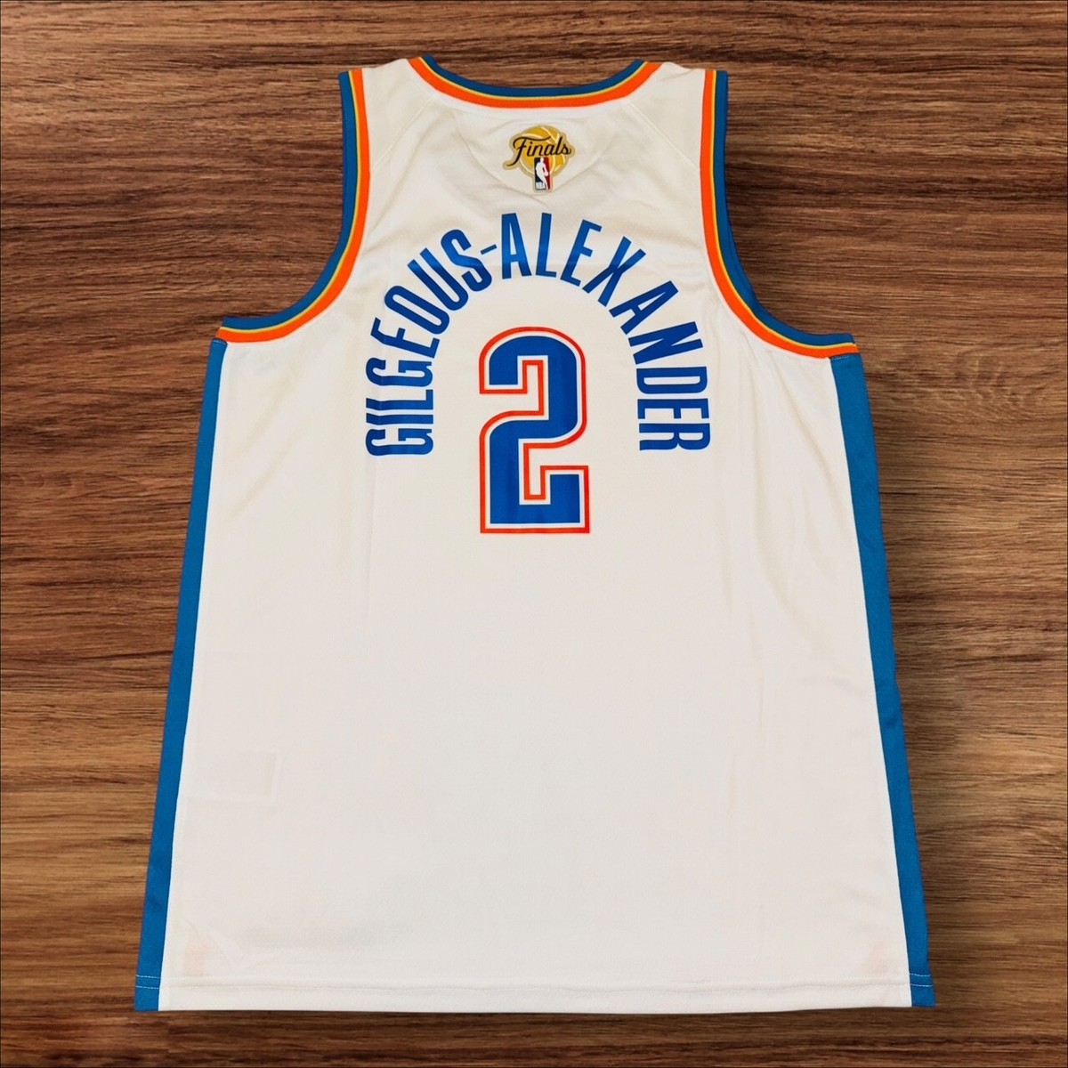 ウェア OKC SGA AU Finals GmaeJersey L SHAI GILGEOUS-ALEXANDER OKC THUNDER NBA FINALS WHITE JERSEY