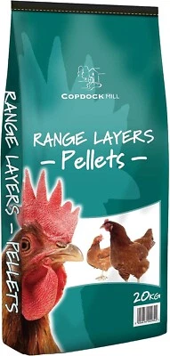 Copdock Mill Range Layers Pellets Poultry Feed 20Kg Chickens Ducks Geese Bantams