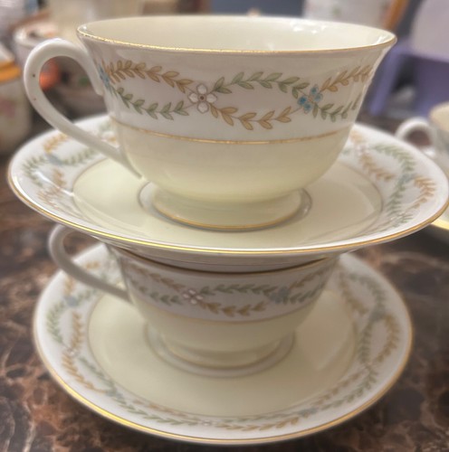 Noritake Nippon Early China Tea / Coffee Set Laurel Swags - Picture 13 of 17