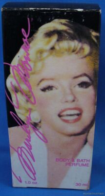 MARILYN MONROE SIGNED PERFUME BOTTLE VINTAGE 1983 art antique collectible 80s