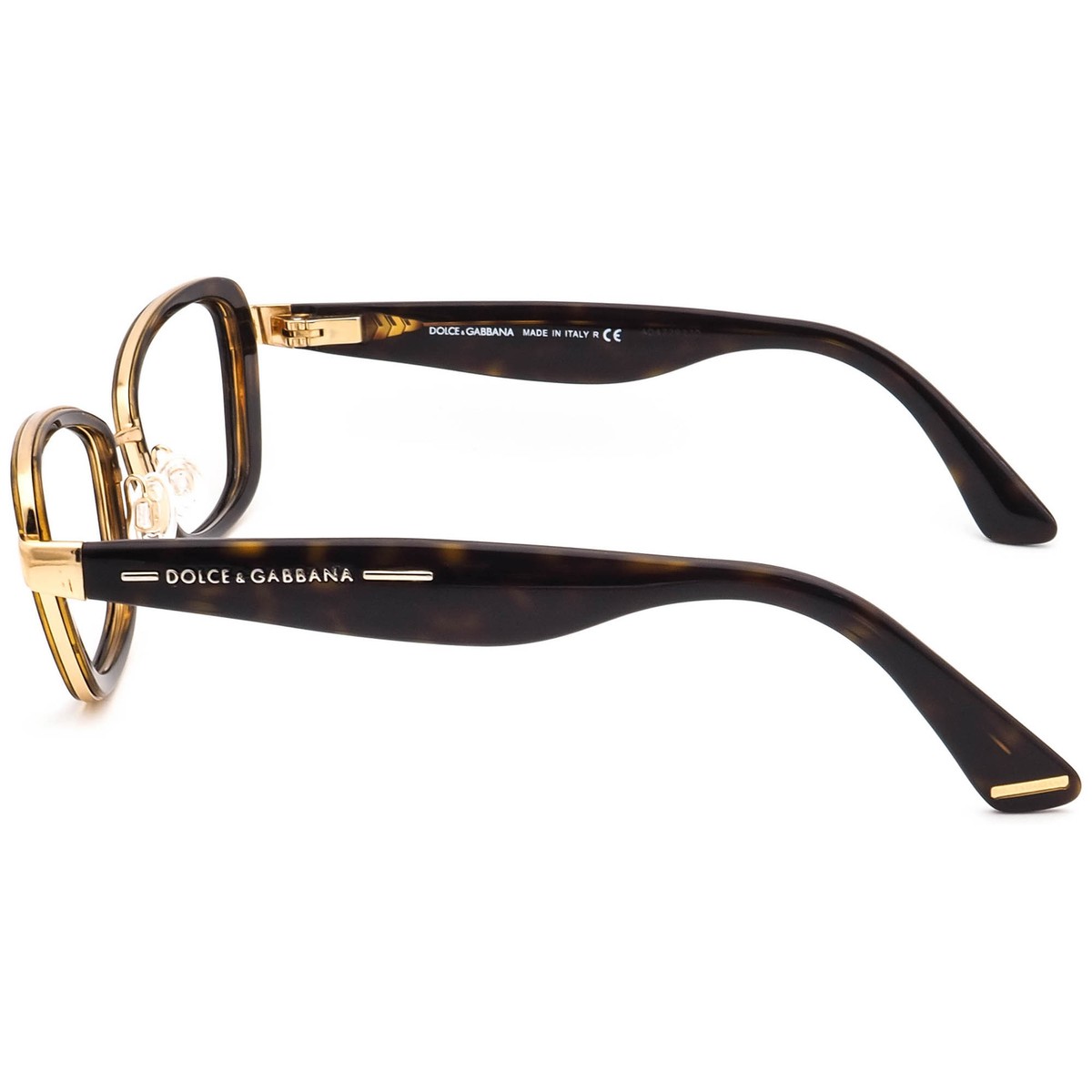 Dolce & Gabbana Eyeglasses DG 1225 02 Havana/Gold Cat Eye  display picture 2