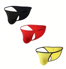 Men's String Bikini Tanga Brief Underwear ULTRA LIGHT Soft Cool SUMMER FUN A2