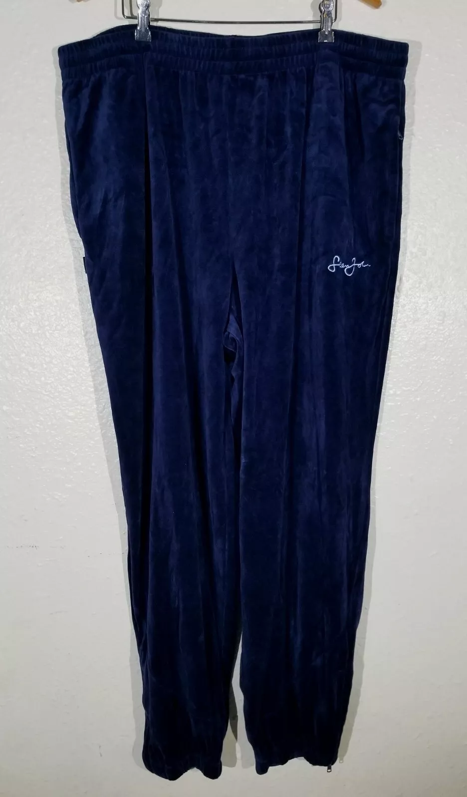 NEUF Vintage Sean John bleu homme 3XL pantalon velours piste jogger HK suprême 
