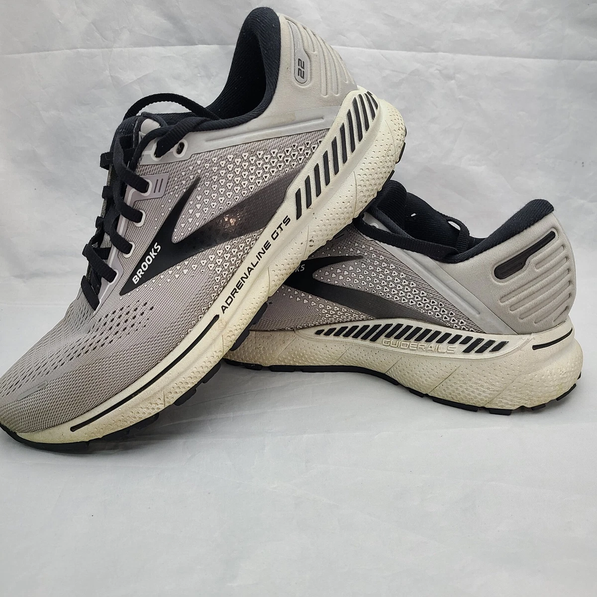 Brooks Adrenaline GTS 22 Men's Size 7.5 2E Road Running Shoes  Alloy/grey/black