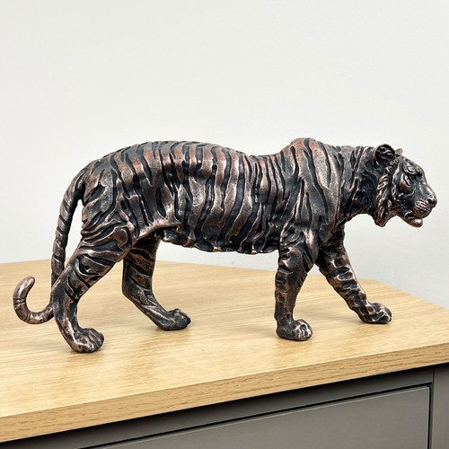Ornament Wohnzimmer große Tiger Figur Statue Tier Skulptur Löwe Leopard