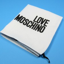 Moschino Large Cotton Drawstring Dust Bag White 19" x 22"