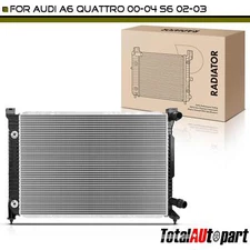 Radiator w/ Trans Oil Cooler for Audi S6 2002-2003 A6 Quattro 2000-2004 V8 4.2L