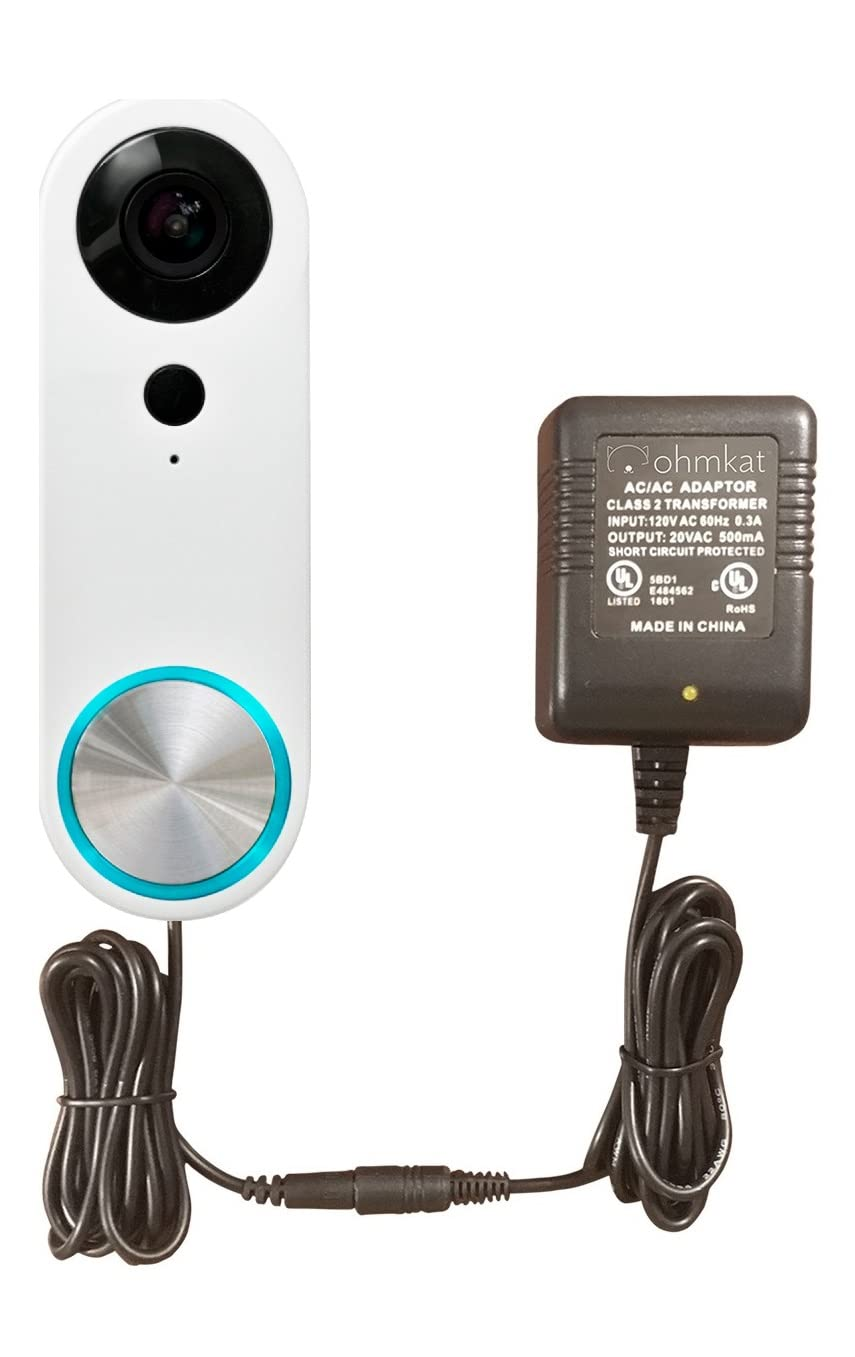 Video Doorbell Power Supply - Compatible with Simplisafe Pro Smart Wi-Fi Video D-image