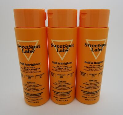 BUFF & BRIGHTEN SweetSpot Labs Daily PHA Polishing Powder - Lot of 3