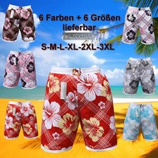 HERREN DAMEN BERMUDA BADESHORTS BADEHOSE PANTS Dunkel Rot in S