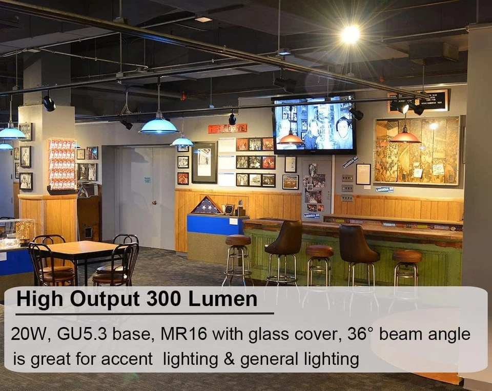 10pcs LED MR16 3.5W 12V 20W Halogen Replacement Bulbs GU5.3 Bi-Pin 2800K - Image 4 of 4