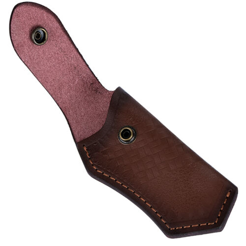 Leather 4inch Folding Knife Sheath Holder Belt Sheath Pocket Case for Trapper - Afbeelding 1 van 9