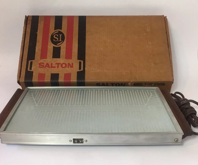 SALTON HOTTRAY VINTAGE H122 AUTOMATIC FOOD WARMER HOT TRAY IN