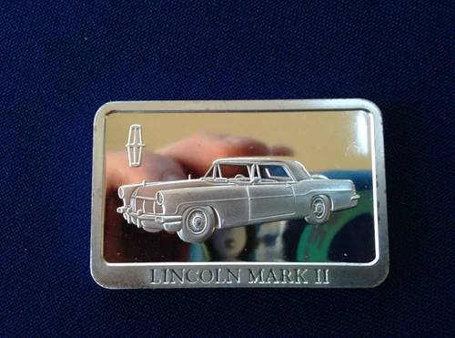 1955 Lincoln Mark II Ford Motor Co. Proof Silver Art Bar E4340