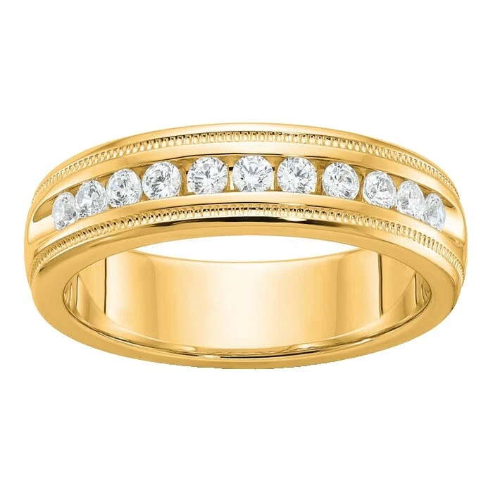 10k oro amarillo piedra Joyería para Hombre