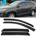 Fit for 2011-2015 Kia Sorento Window Visors Sun Vent Rain Guards Shade Smoked