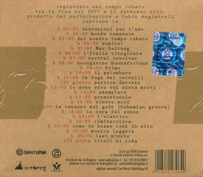 PERTURBAZIÓNE DEL NOSTRO TEMPO RUBATO NEW CD