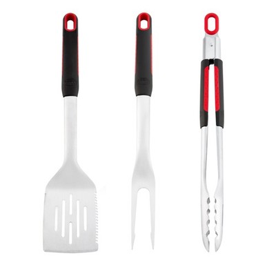 Expert Gril Grilling BBQ Grill Tools Set, 3 Pieces Stainless Steel Grill Kit