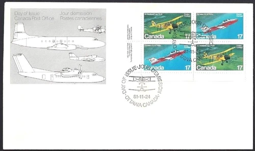 🍁Canada  #904a LLpb  "CANADIAN AIRCRAFT"     Brand New  1981  First Day Cover