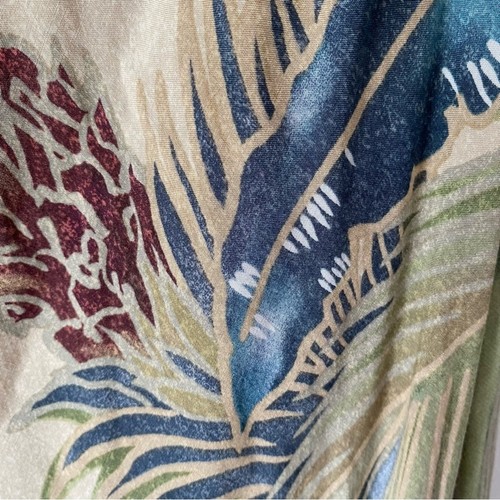 Tori Richard Hawaii Honolulu Vintage Dress Green Blue size Large - Picture 7 of 8
