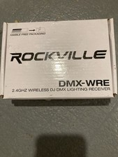 Rockville DMX-WRE 2.4GHZ Wireless DJ DMX Receiver 9H Rechargeable Battery 1968ft