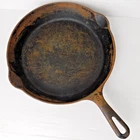 Griswold Cast Iron Skillet No 8 704H Small Logo Erie Antique Vintage