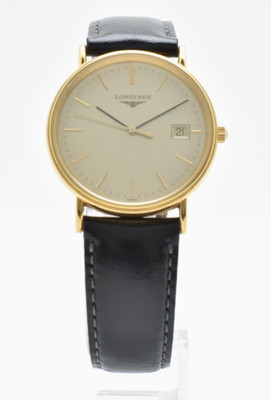 [NEAR MINT] LONGINES Grand Classic L4.720.2 Gold Dia Men s Quartz Watch  Japan