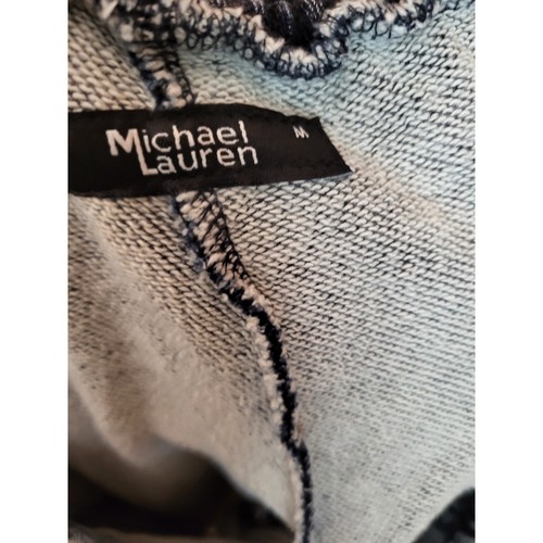 Michael Lauren-Revolve Jonas Jogger with Knee Slit Size Medium Blue Denim NWT - Picture 3 of 4