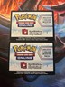 Pokemon Black And White Boundaries Crossed Code Cards x2