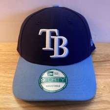  NWT TAMPA BAY RAYS New Era 9FORTY Blue MLB Adjustable Strapback Hat OSFM 